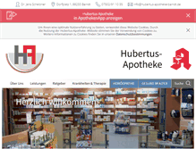 Tablet Screenshot of hubertus-apotheke-baindt.de